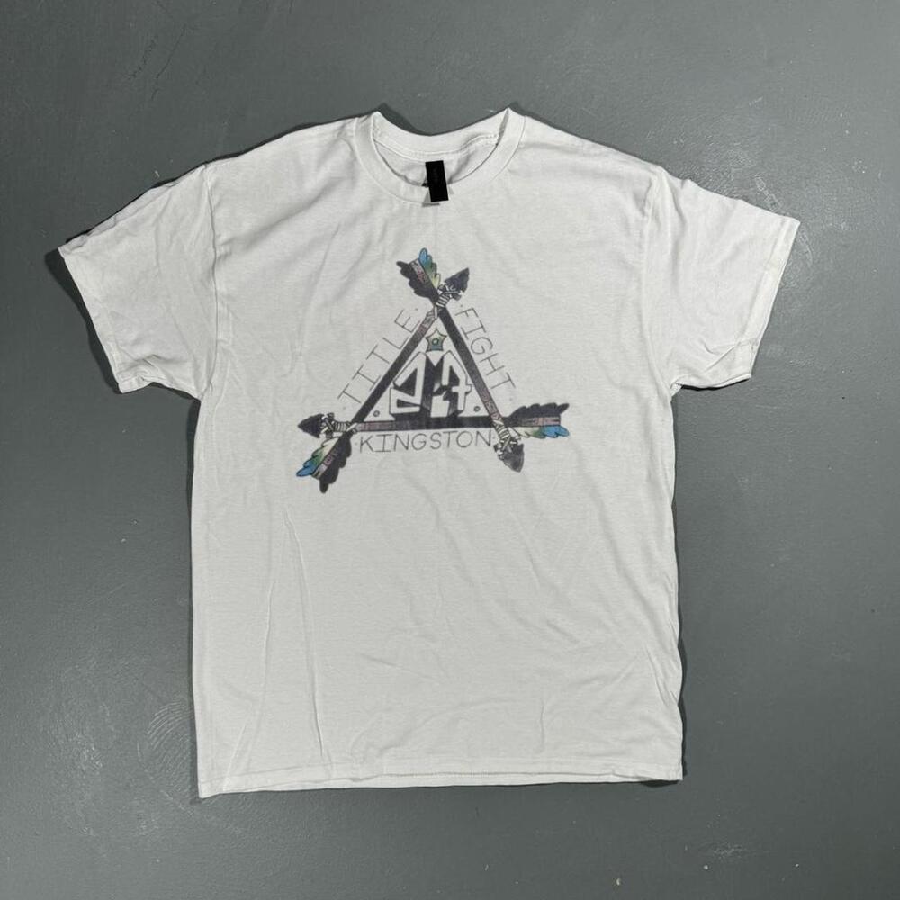 White Little Fight Kingston Graphic Tee With Multi-Coloured Design